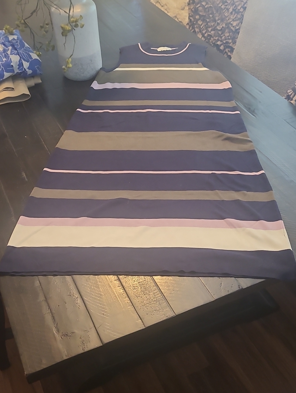 WOMEN FREE ASSEMBLY and Pastel Stripe Sleeveless Dress SZ XXL